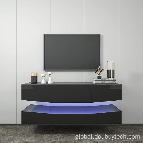 High Gloss Led Tv Stand Floating Wall Mounted TV Stand Manufactory